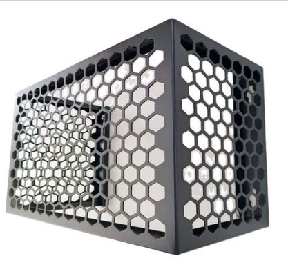 Desain Modern Mudah Pemasangan Powder Coating AC Outer Hood Aluminium Veneer