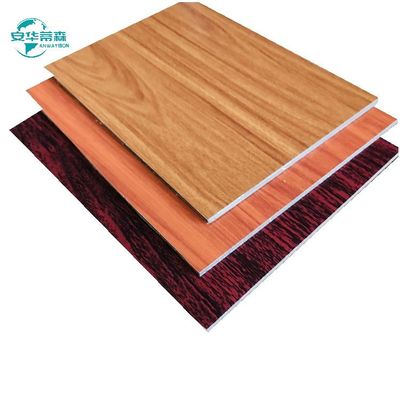 4x8'' Kayu Pola tahan api ACP ACM Lembar di 3/4/5/6mm untuk dinding eksterior Lapisan