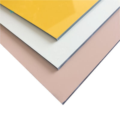 ISO9001 Panel Dinding Acp Panel Eksterior Cladding Interior Panel Komposit Aluminium 0.06mm