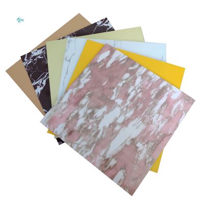 3mm 2mm Marmer Biji putih Marmer Acp Sheet Acp Mirror Sheet ISO14001