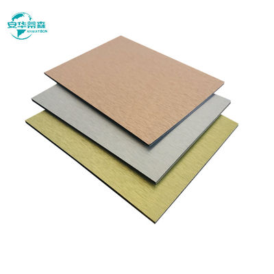 A3003 Series Alucobond Brushed Aluminium Composite Sheet Eksterior Wall Cladding