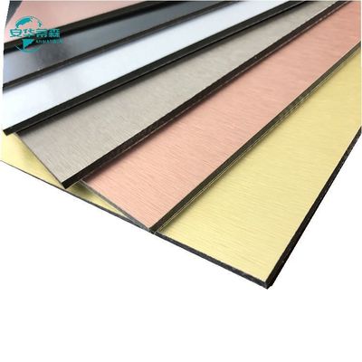 ISO14001 Aluminium Komposit Aluminium Komposit Bahan Acm Panel 1220mm
