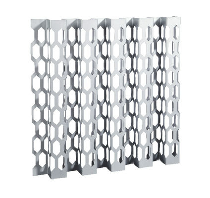 Papan Tutup Dikemas Fecades Komposit Seni Keruh Bahan Bangunan Flat Seam Keramik Hyperbolic Curtain Wall Aluminium